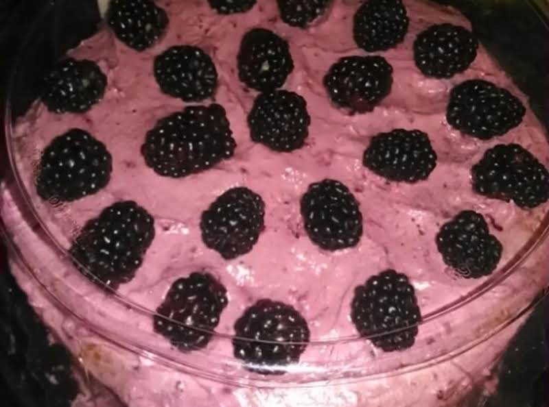 Blackberry Cake With Cream Cheese Filling