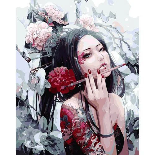 Mädchen malt Malen Erstelle einzigartige Kunstwerke. Einfache Bedienung für Anfänger und Profis. Entfessle deine Kreativität und male!