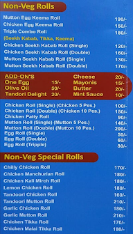 Kolkata Kathi Rolls menu 4