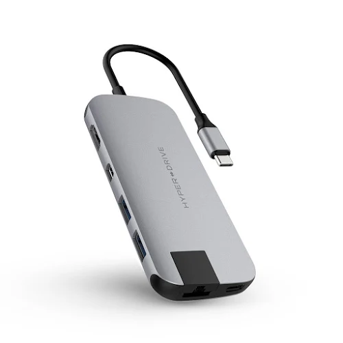 Bộ chia/ Hub Hyperdrive Slim USB-C Multi Port HD247B (Xám)