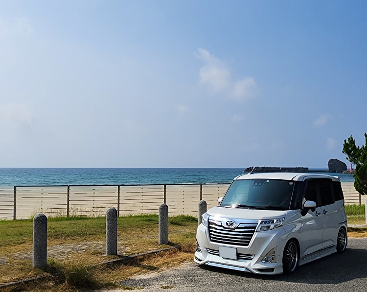 ルーミーカスタムの海水浴場でパチリ・島根県浜田市・千畳敷・写活に関するカスタム事例の投稿画像1枚目