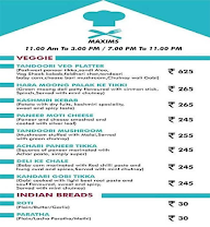 Maxims Buffet Restaurant menu 6