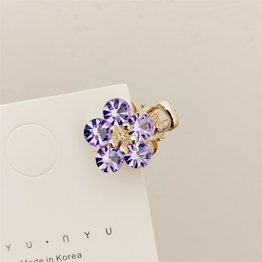 Title 4, Small Bangs Grip New Crystal Flower Temperament...