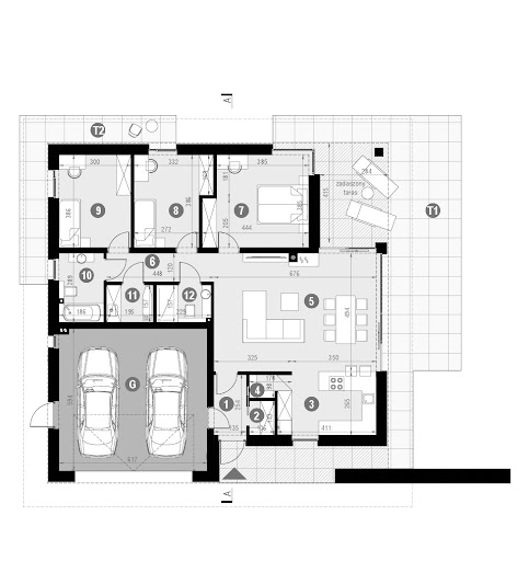 HomeKoncept-97 G2 wariant Ytong - Rzut parteru