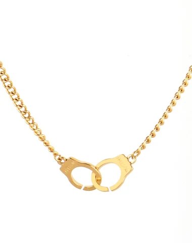 Punk Hip Hop Necklace Vintage Stain - 3