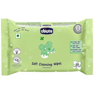 Chicco Baby And Moments Soft Cleansing Wipes 20 Pc