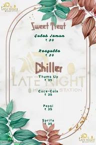 Ad Late Night Hunger Station menu 7