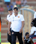 Owen Da Gama coach of Highlands Park during the Nedbank Cup Qualifying Round match between Highlands Park and Real Kings FC on 13 December 2017 at Makhulong Stadium.