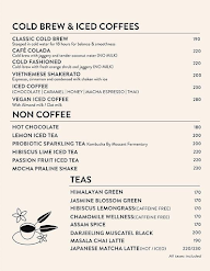 Third Wave Coffee menu 3