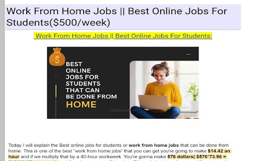 Work From Home Jobs Without Investment