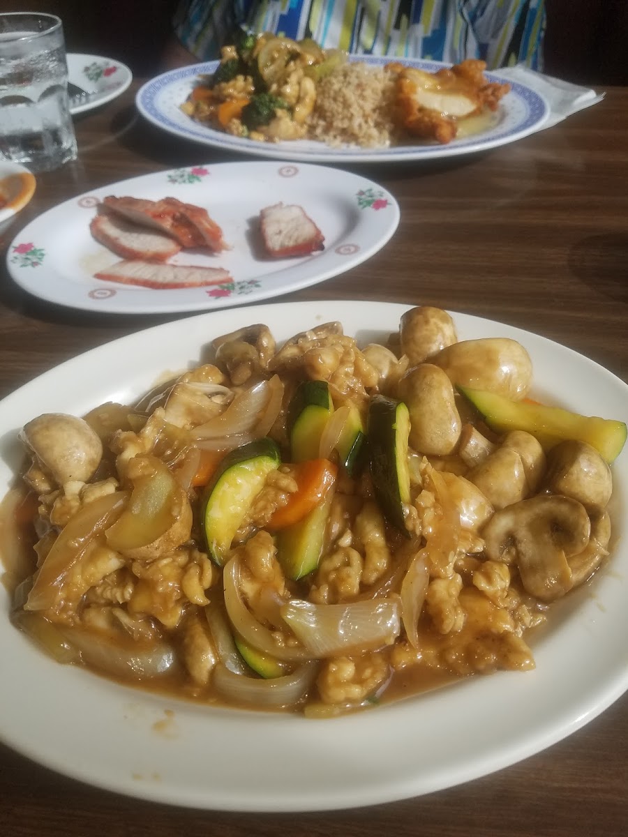 Mushroom chicken stir fry