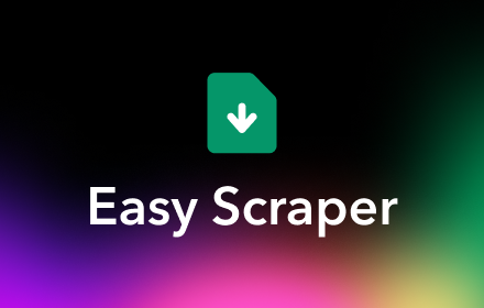 Easy Scraper - One-click web scraper small promo image
