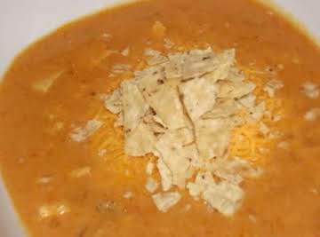 Cheesy Chicken Enchilada Soup (Chili's)