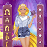 Golden princess dress up game icon