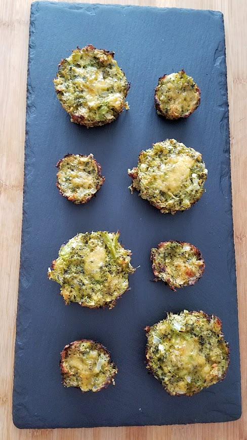 Recipe for Broccoli and Cheese Muffins, a natural green food for St Patricks Day or any day. You can make muffin sized ones which are nice and portable snacks, or do mini muffin ones for a party.