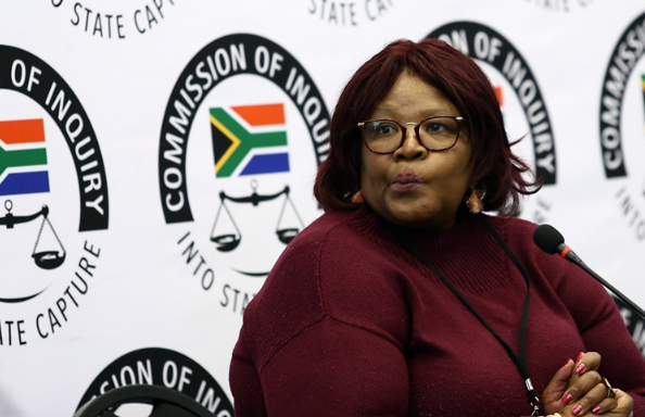 Vytjie Mentor at the Zondo commission of inquiry into state capture in Parktown, Johannesburg, on August 27 2018.