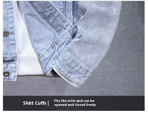 Title 8, Mens Detachable Hooded Denim Jacket, a versati...