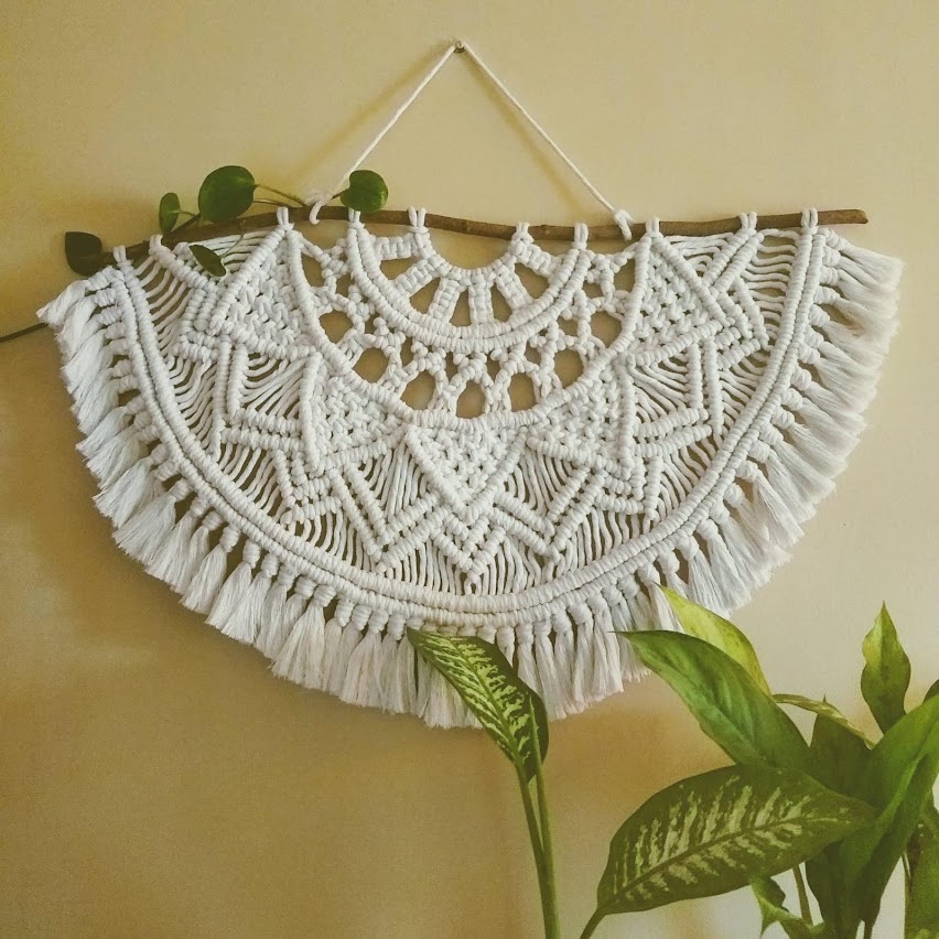 Macrame Dream Catcher Wall Hanging