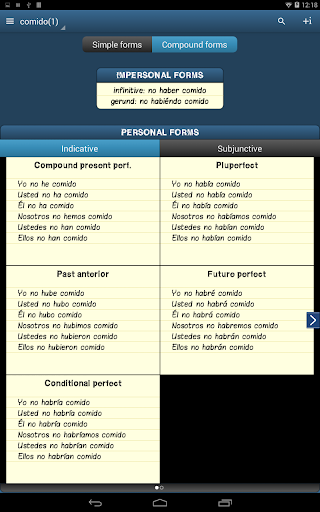 Conjugator TIP.Conjugate verbs