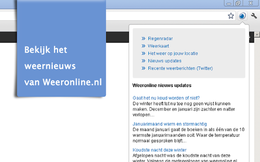 Weeronline actueel Nederland