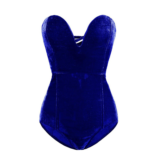 Title 45, Gold velvet sexy tube top opensuit, the ultimat...