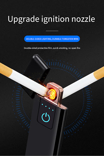 Title 3, USB Rechargeable Lighter Electric Windproof Fla...