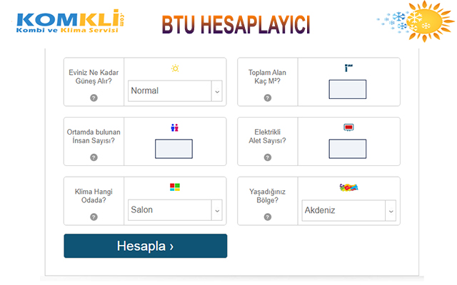 BTU Hesaplayıcı