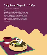 Baby Lamb menu 6