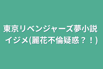 東京リベンジャーズ夢小説 イジメ(麗花不倫疑惑？！)