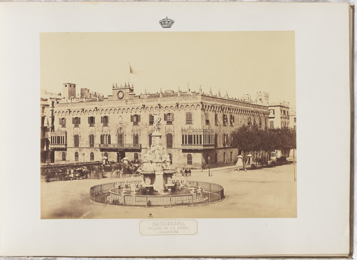 Barcelona. Palacio de la Reina, restaurado en 1846 (Front)