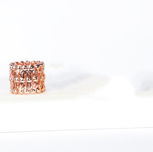Three rose gold