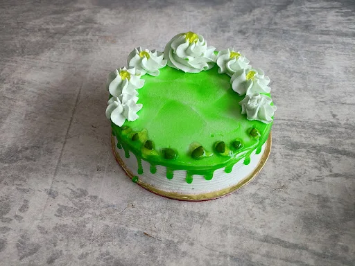 Pista Cake Eggless