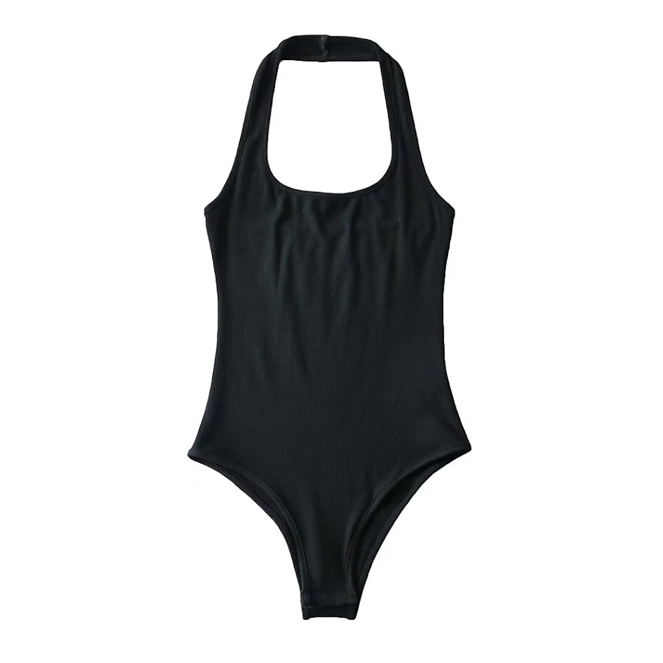 Combinaison femme sexy, ajustée, dos nu, style 