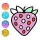 Fruit & vegetables Coloring Book For Kids Glitter Download on Windows