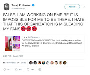 Taraji P.Henson is not headed to SA.