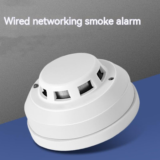 Title 1, Household 12V Wired Smoke Alarm Fireproof Home ...