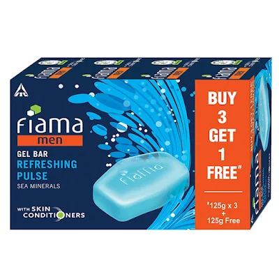 Fiama Men Gel Bar Refreshing Pulse 125 Gm