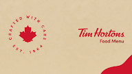 Tim Hortons menu 2