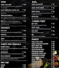 Shakti - The Sandwich Shop menu 2