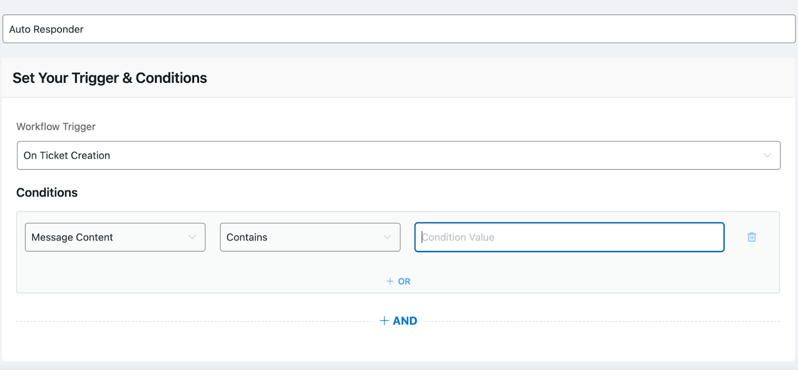 Automation Conditions