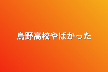 烏野高校やばかった