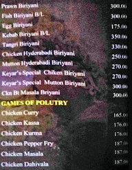 Keyar's Food Multi Cuisine menu 7