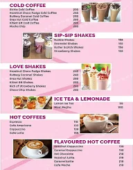 Shakes For Love menu 1