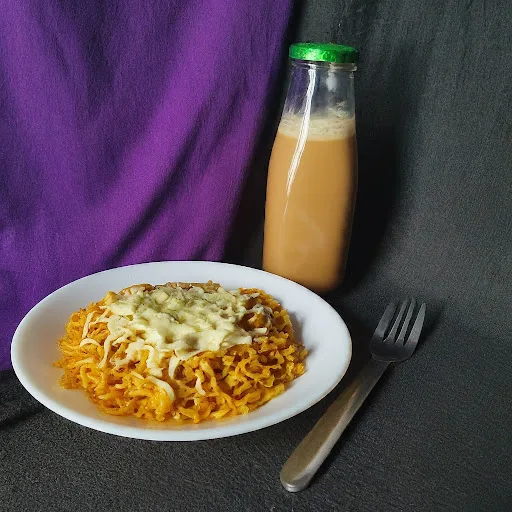 Cheese Masala Maggi + Cold Coffee