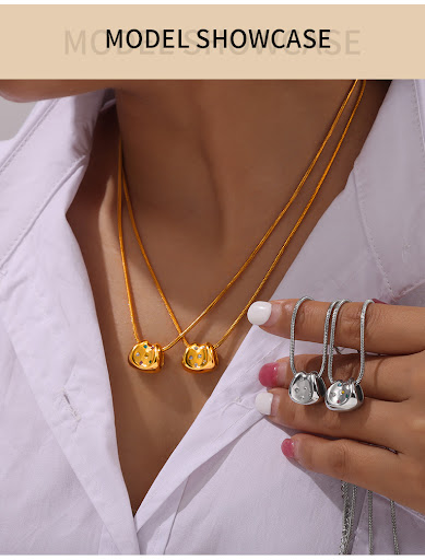 Title 4, Fashion Commuter Snake Bones Chain Pendant with...