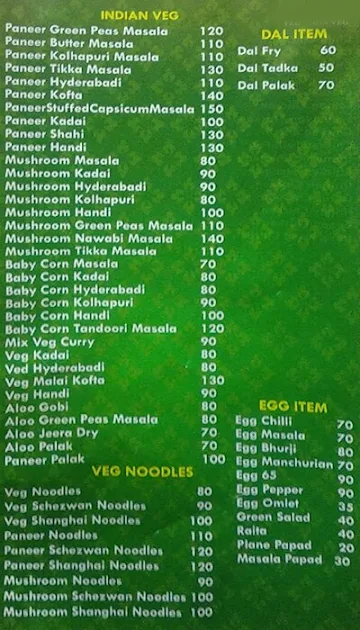 Biriyani Royal's Garden menu 