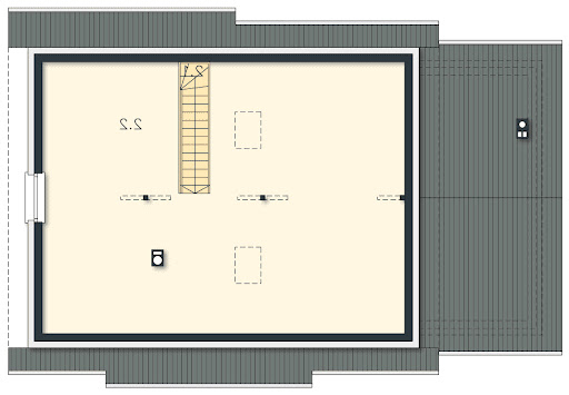 Royan VI DCB89e - Rzut strychu - 30,87 m2