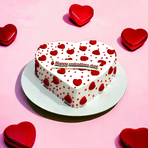 Valentine Heart Chocolate Cake [600 Grams]