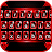 Black Red Tech Keyboard Theme icon