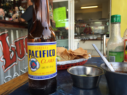 Pacifico-in-Cabo.jpg - A Pacifico I drank on the beach, alongside some chips and salsa, during a port day in Cabo San Lucas on Ruby Princess.